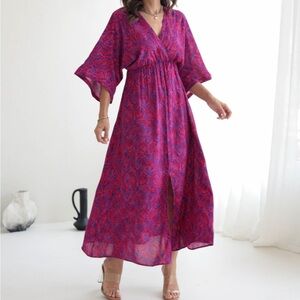 Cute Pink and Blue Dress. Size Small.